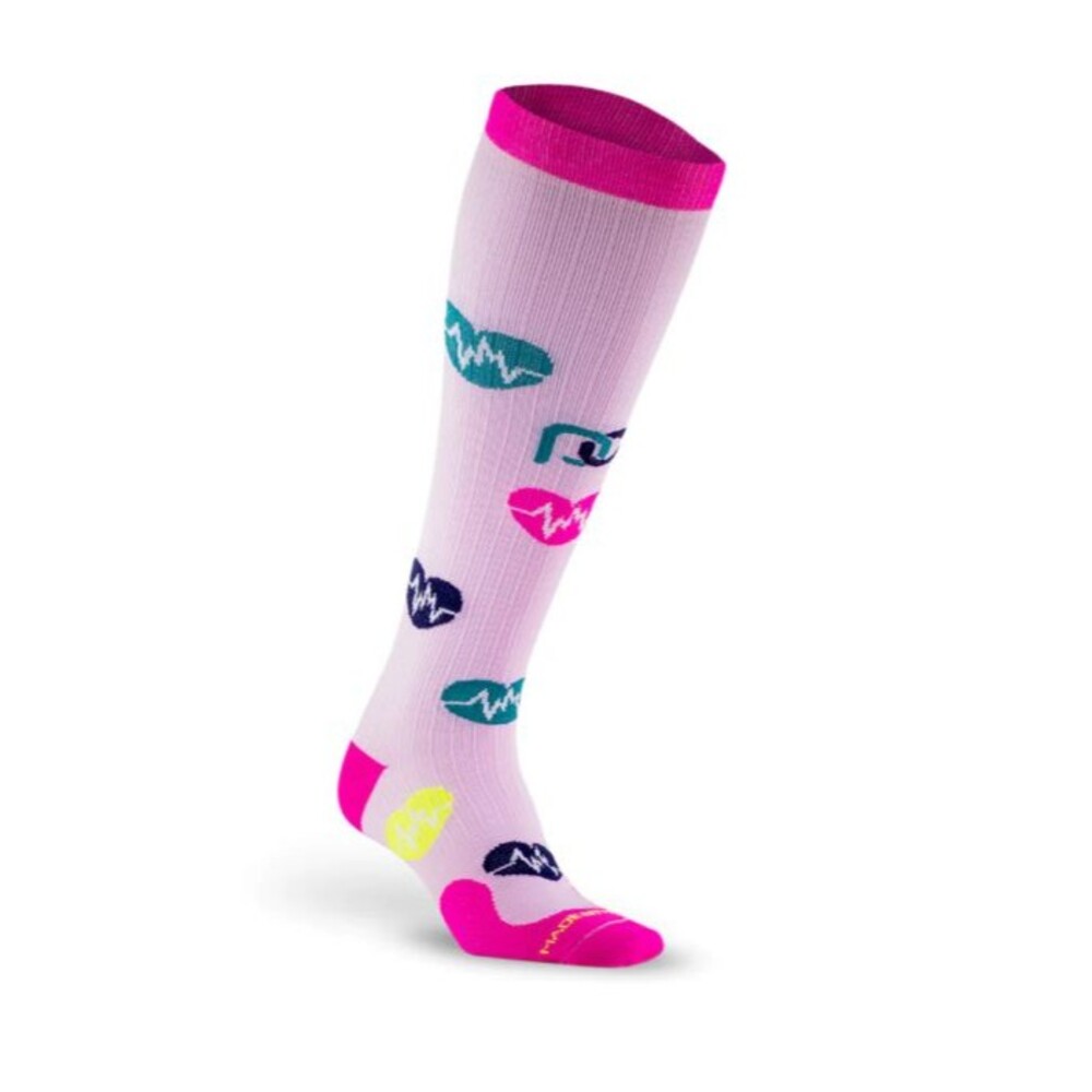 Womens NWOT Pro Compression PinkHealthy Heart Knee High Compression Socks